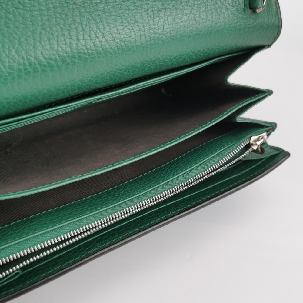 Gucci Green Crossbody Bag with Gold and Silver Accents - Picture 6 of 11